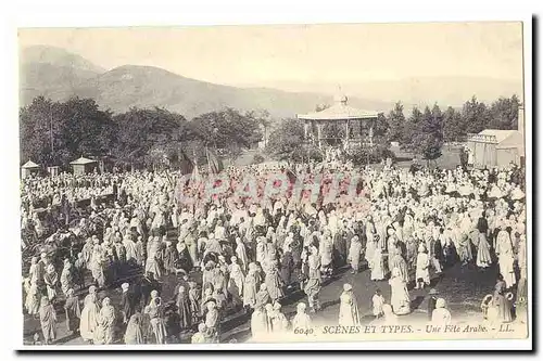 Algerie Cartes postales Scenes et types Une fete arabe