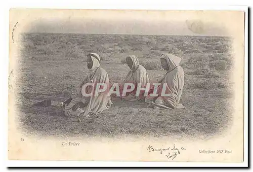 Algerie Cartes postales La priere (musulmans religion) (carte precurseur)