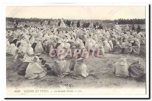 Algerie Cartes postales Scenes et types La grande priere (musulmans religion)