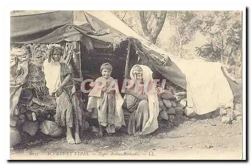 Algerie Cartes postales Scenes et types Types arabes nomades