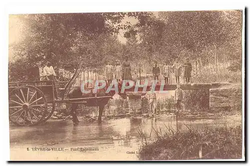 Yevre la ville Cartes postales Pont Termineau (attelage de cheval tres animee)