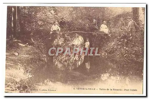 Yevre la ville Cartes postales Vallee de la Rimarde Pont cubain (tres animee)