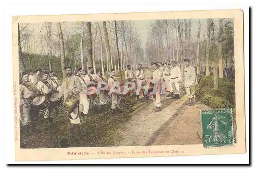 Pithiviers Cartes postales Allee des soupiers Ecole des tambours et clairons