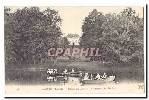 Olivet Ansichtskarte AK Bords du Loiret Le chateau du Tartre (bateaux)