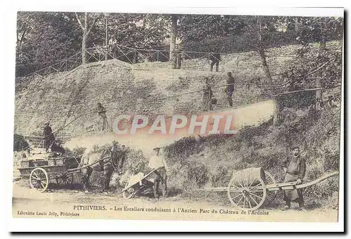 Pithiviers Ansichtskarte AK Les escaliers conduisant a l&#39ancien parc du chateau de l&#39ardoise