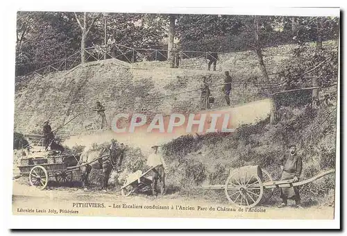 Pithiviers Cartes postales Les escaliers conduisant a l&#39ancien parc du chateau de l&#39ardoise