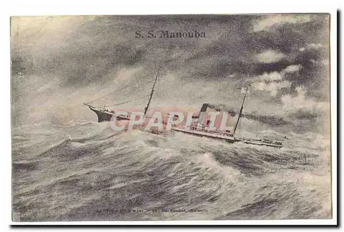 Cartes postales Bateau SS MAnouba