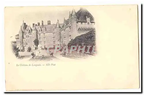 Cartes postales Chateau de Langeais (carte precuseur)