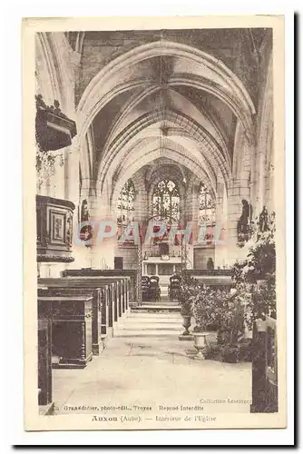 Auxon Cartes postales Interieur de l&#39eglise