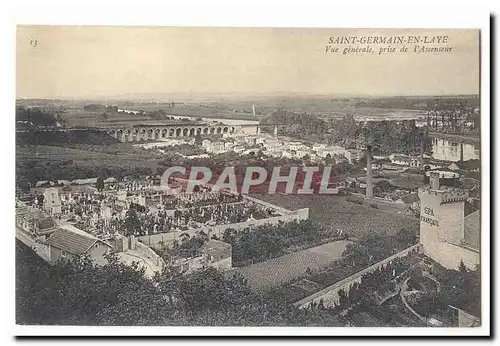 Saint Germain en Laye Cartes postales Vue generale prise de l&#39ascenseur (dont SPA francais)