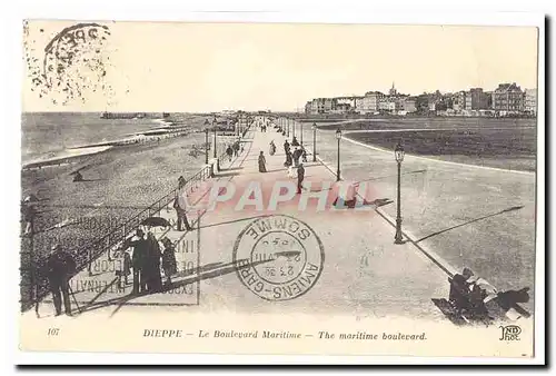 Dieppe Cartes postales Le boulevard Maritime The maritime boulevard