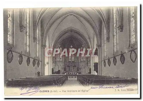 Cleres Cartes postales Vue interieur de l&#39eglise