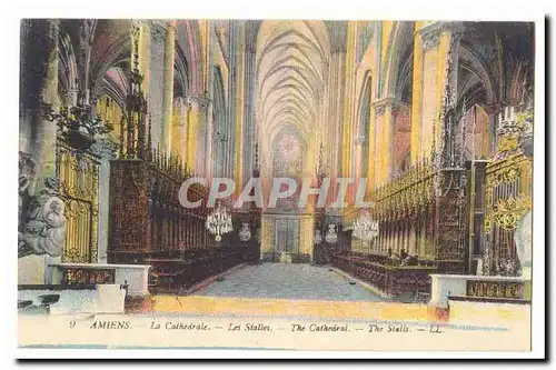 Amiens Ansichtskarte AK La cathedrale Les stalles