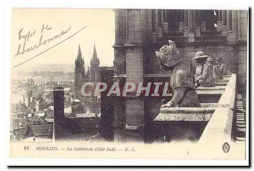 Moulins Ansichtskarte AK La cathedrale (Cote Sud)