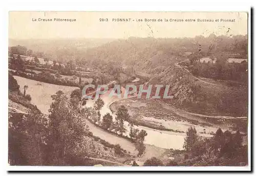 Pionnat Cartes postales Les bords de la Creuse entre Buisseau et Pionnat