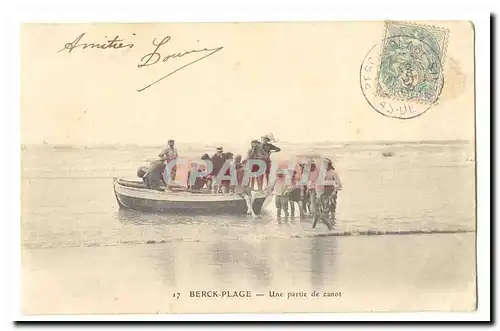 Berck Plage Cartes postales Une partie de canot