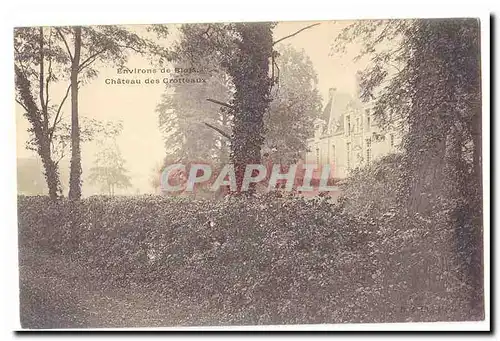 Environs de Blois Cartes postales Chateau des GRotteaux (carte precurseur)