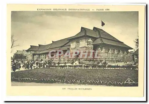 Paris Cartes postales Exposition coloniale Internationale Paris 1931 Pavillon Neerlandais