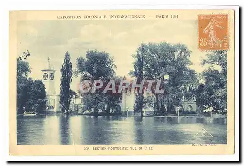 Paris Cartes postales Exposition coloniale Internationale Paris 1931 Section portugaise Vue de l&#39ile