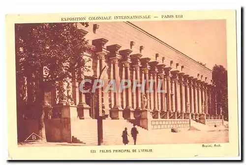 Paris Cartes postales Exposition coloniale Internationale Paris 1931 Palais principal de l&#39Italie