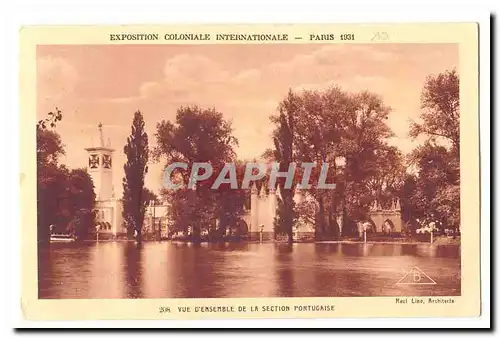 Paris Cartes postales Exposition coloniale Internationale Paris 1931 Vue d&#39ensemble de la section portugaise