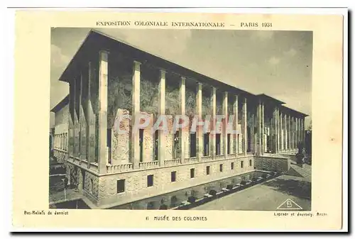 Paris Cartes postales Exposition coloniale internationale Paris 1931 Musee des colonies