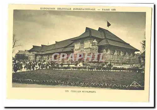 Paris Cartes postales Exposition coloniale Internationale 1931 Pavillon neerlandais