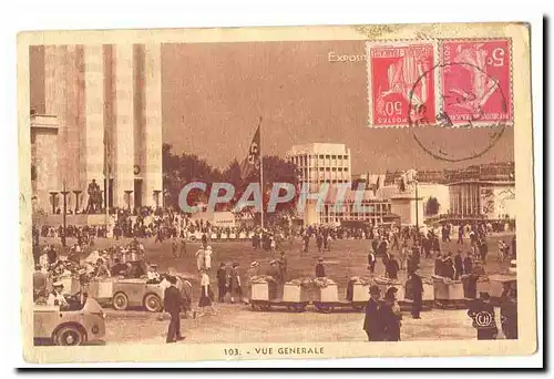 Paris Ansichtskarte AK Exposition Internationale Paris 1937 Vue generale (drapeau nazi train)