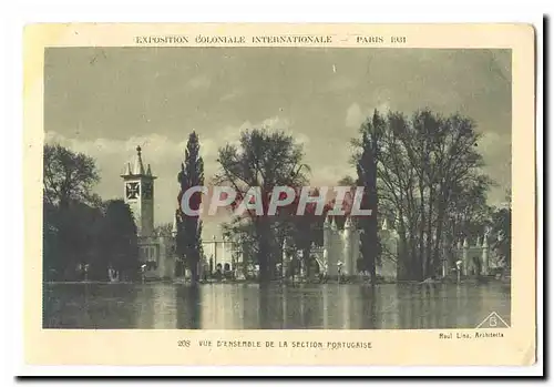 Paris Cartes postales Exposition coloniale Internationale 1931 Vue d&#39ensemble de la section portugaise