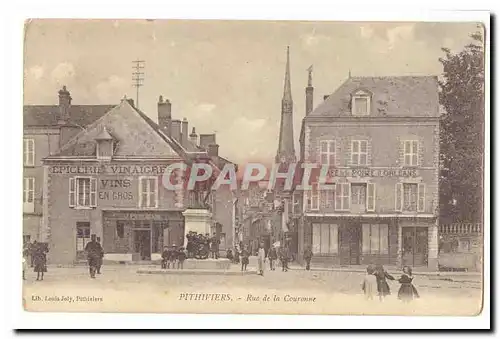 Pithiviers Cartes postales Rue de la Couronne (dont Epicerie Vinaigres CAfe Porte d&#39Orleans)