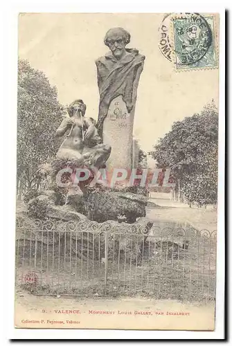 Valence Cartes postales Monument Louis Gallet par Injalbert