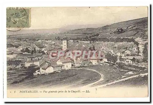Pontarlier Cartes postales Vue generale prise de la chapelle