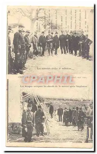 Crime d�Usseau pres Chatellerault (Vienne) Ansichtskarte AK Mai 1905 Les autorites civiles et militaires