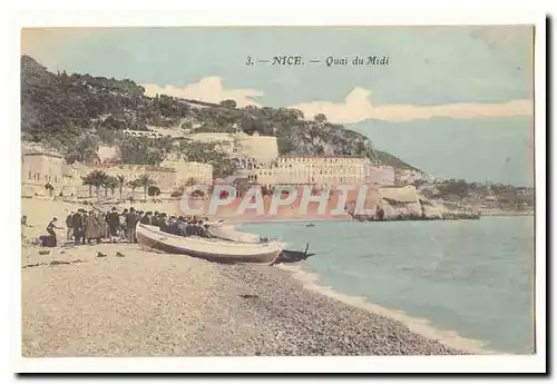 Nice Cartes postales Quai du Midi (barque animee)