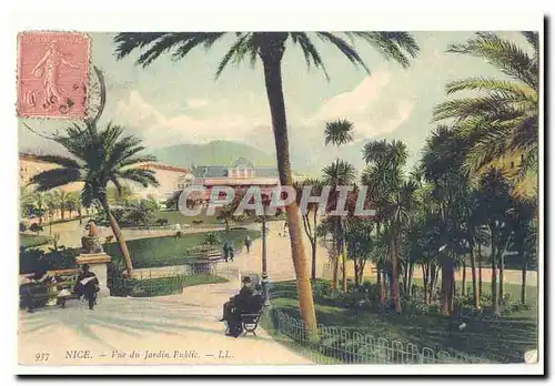 Nice Cartes postales Vue du jardin public