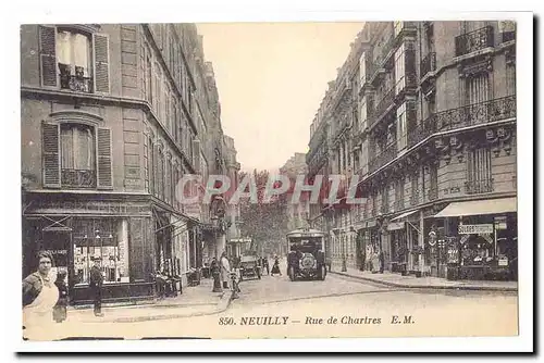 Neuilly sur SEine Cartes postales Rue de Chartres (animee)