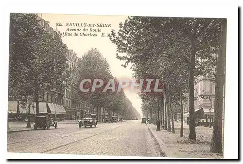Neuilly sur SEine Cartes postales Avenue du Roule a la rue de Chartres (voitures)