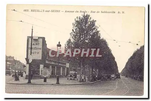 Neuilly sur Seine Cartes postales Avenue du Roule Rue de Sablonville (Saint Christophe Auto)