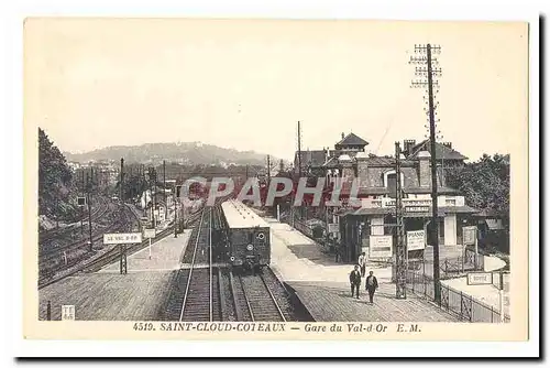 Saint Cloud Coteaux Cartes postales Gare du Val d'or (train) TOP