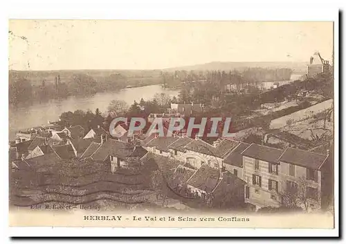 Herblay Ansichtskarte AK Le val et la Seine vers Conflans