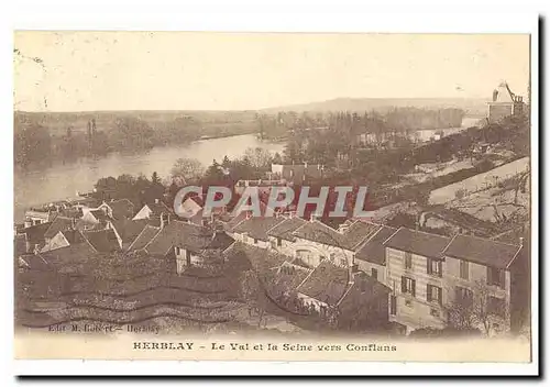 Herblay Cartes postales Le val et la Seine vers Conflans