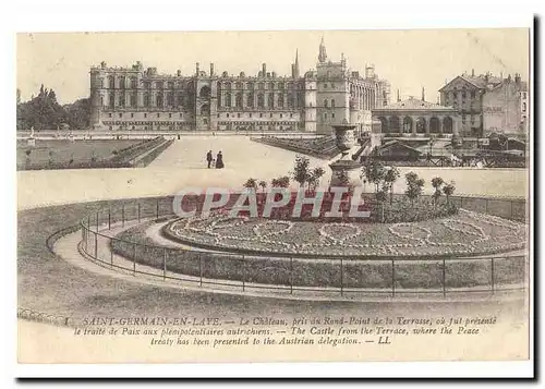 Saint Germain en Laye Cartes postales Le chateau pris du rond point de la terrasse ou fut presente le traite de