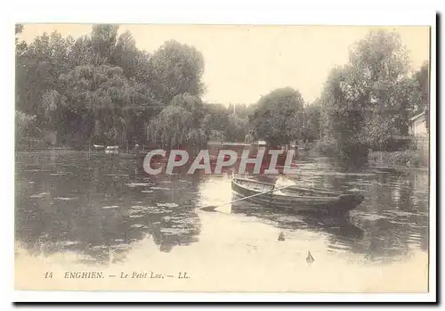 Enghien Ansichtskarte AK Le petit lac (rameur barque)