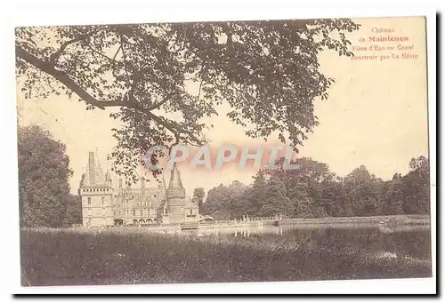 Cartes postales Chateau de Maintenon Piece d&#39eau ou canal construit par Le Notre