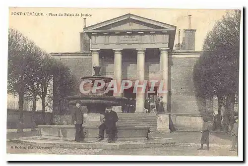 Pont l&#39Eveque Cartes postales Place du palais de justice (animee)