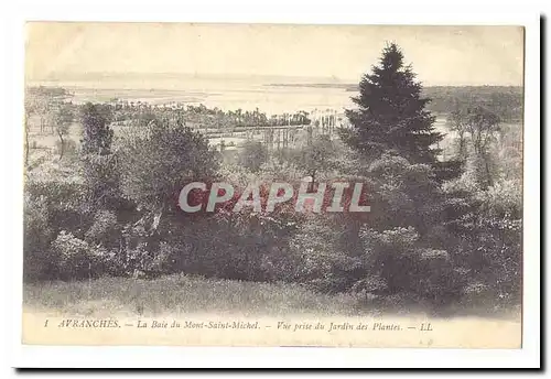 Avranches Ansichtskarte AK La baie du Mont Saint Michel Vue prise du jardin des plantes