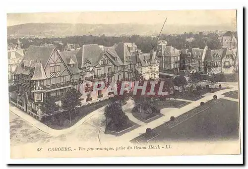 Cabourg Ansichtskarte AK Vue panoramique prise du Grand Hotel