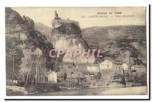 Gorges du Tarn Ansichtskarte AK Castelbouc Vue generale