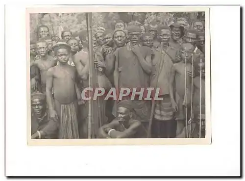 Afrique Photo 23*17cm Groupe d&#39hommes SUP et RaRe