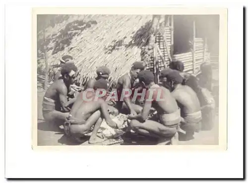 Afrique Photo 23*17cm Groupe d&#39hommes SUP et RaRe